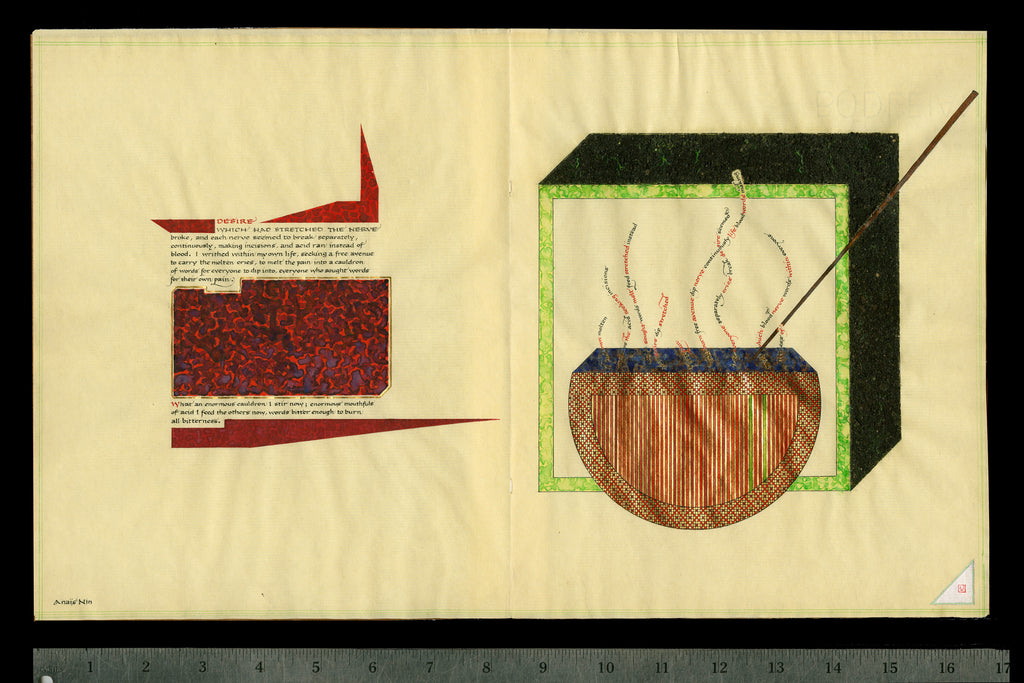 Illuminated Manuscripts; title: Desire / Cauldron, Anais Nin