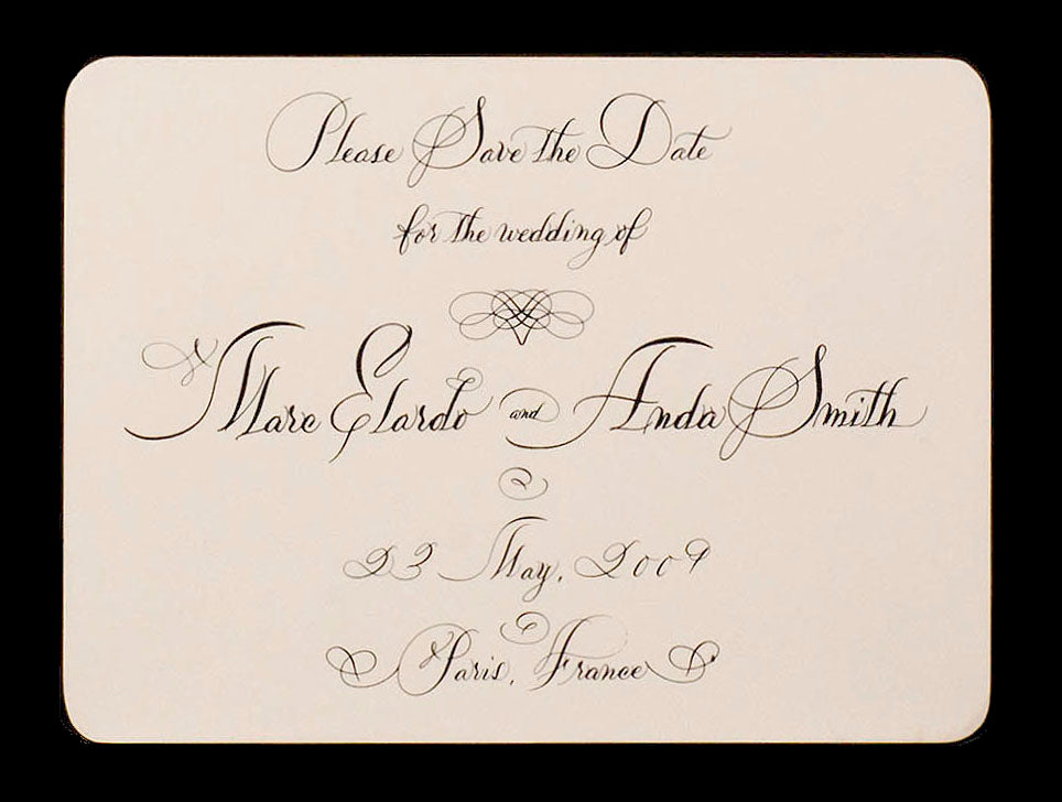 Save The Date; title: Anda & Marc