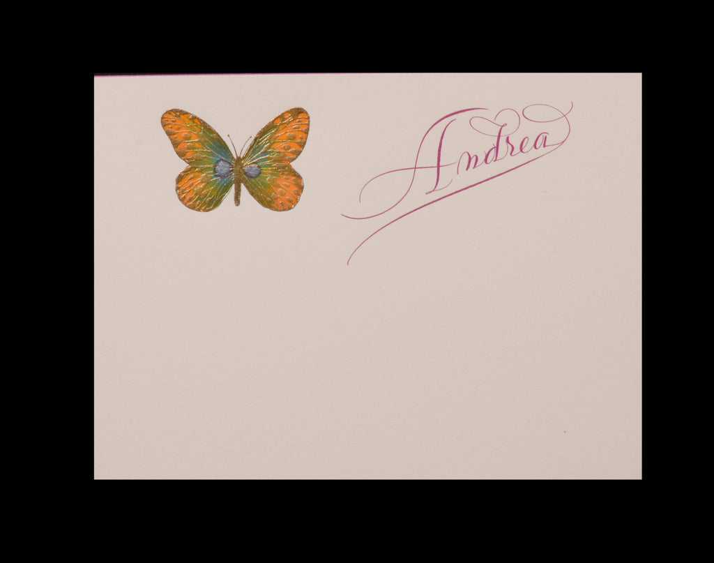 Personal; title: Andrea with butterfly