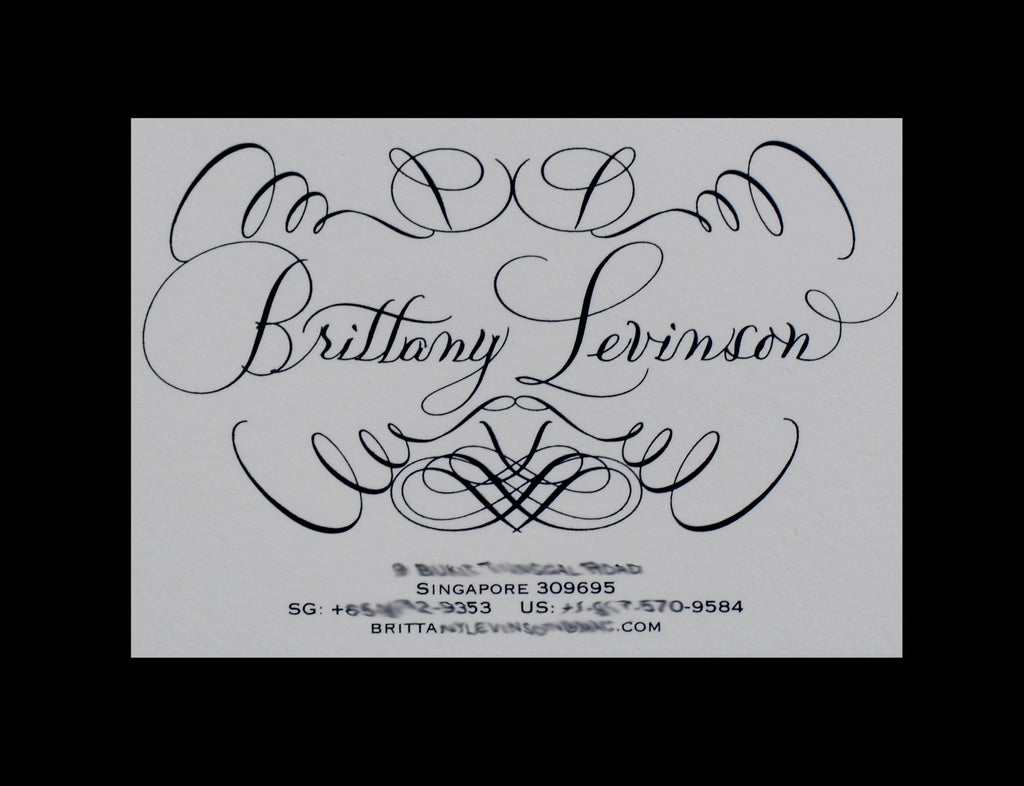 Personal; title: Brittany Calling Card