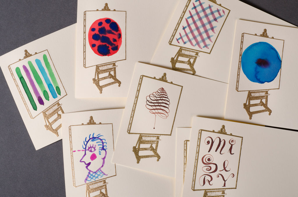 Easel & Canvas Hand-painted Notecards | Set of 8