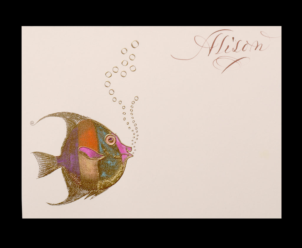 Custom Retail; title: Fish with Bubbles Alison