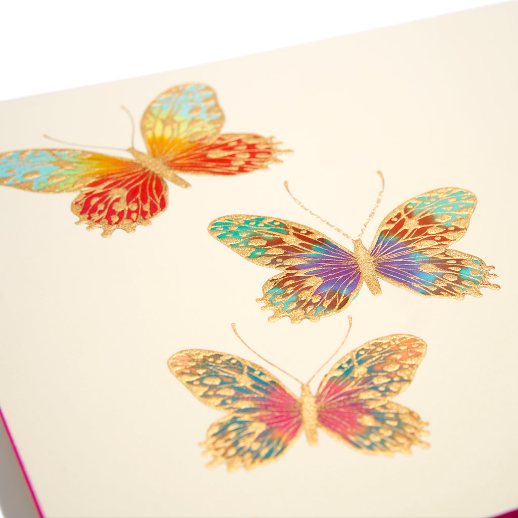 Butterfly Hand-painted Grand Statement Card