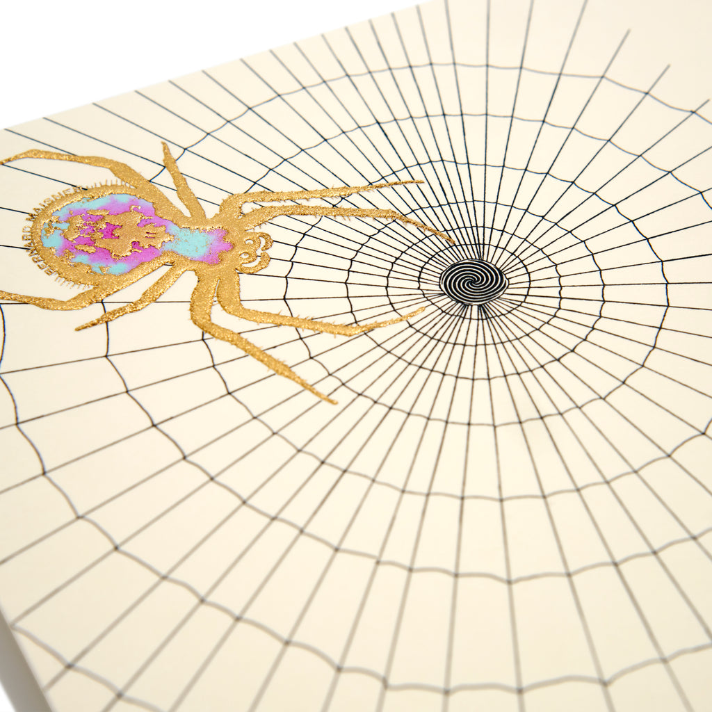 Spider Hand-Painted Grand Statement Card