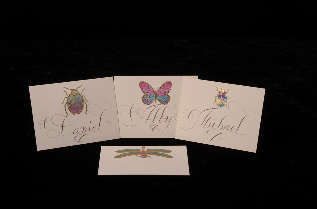 Envelopes & Placecards; title: Mixed Hand-painted Place Card