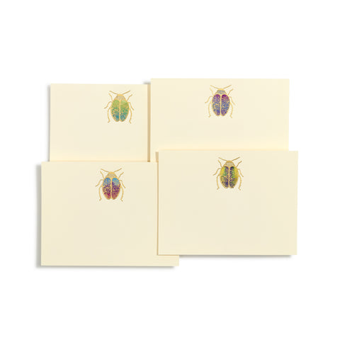 Scarab Hand-painted Notecards | Set of 8