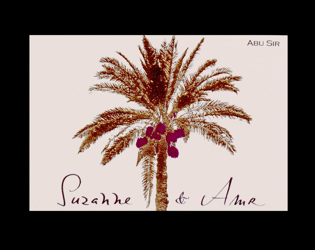 Personal; title: Palm Tree Calling Card