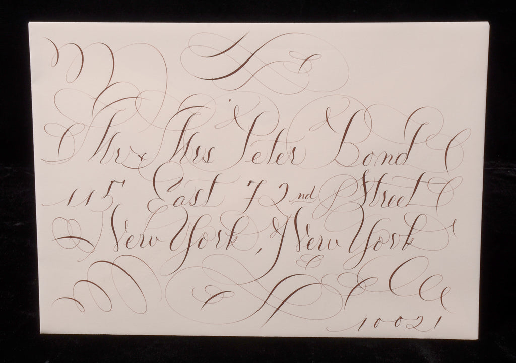 Envelopes & Placecards; title: Script Flourished Style
