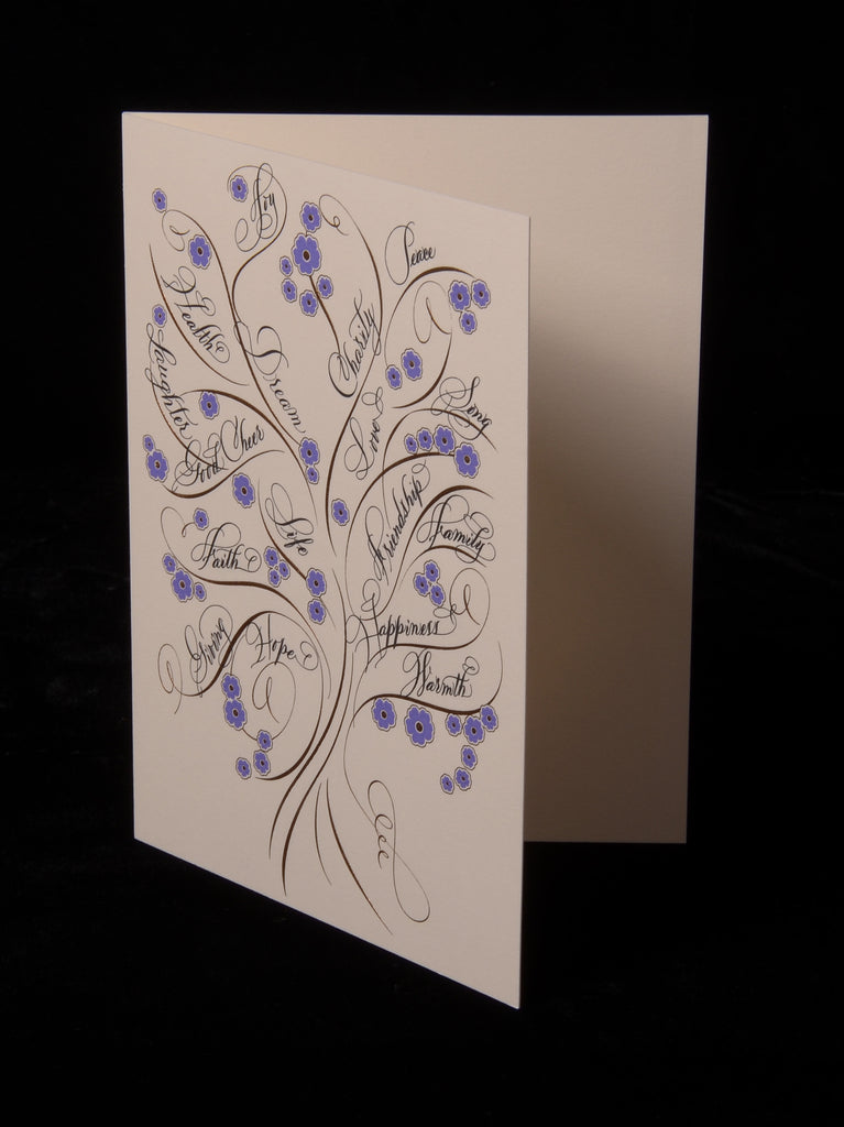 Holiday; title: Tree of Life Folder Holiday Card