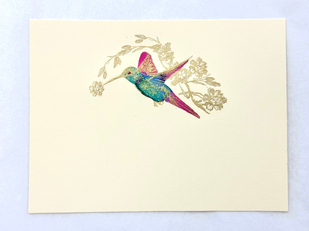 Hummingbird Hand-Painted Notecards | Set of 8