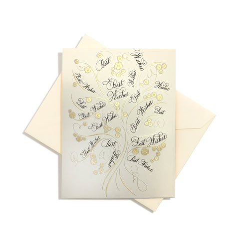 Tree of Life Best Wishes folder card