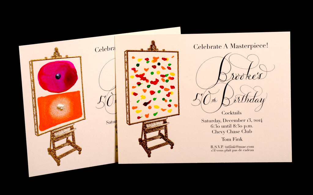 Invitations; title: Brooke's 50th Birthday