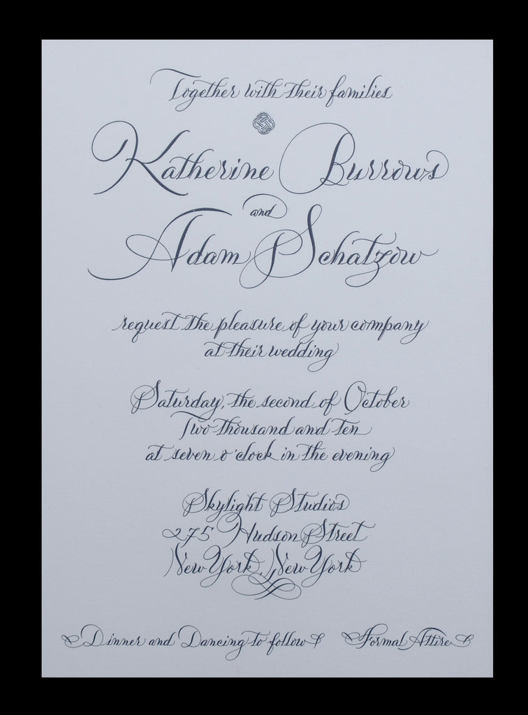 Invitations; title: Burrows Invite