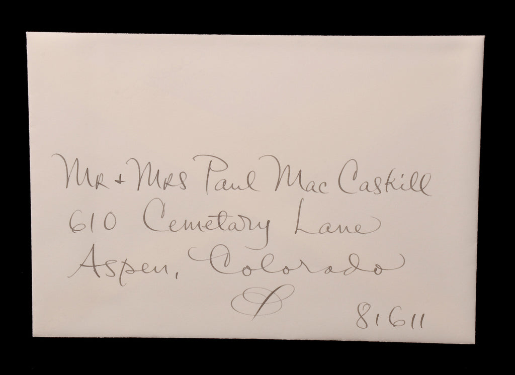 Envelope Addressing; title: Casual Handwriting