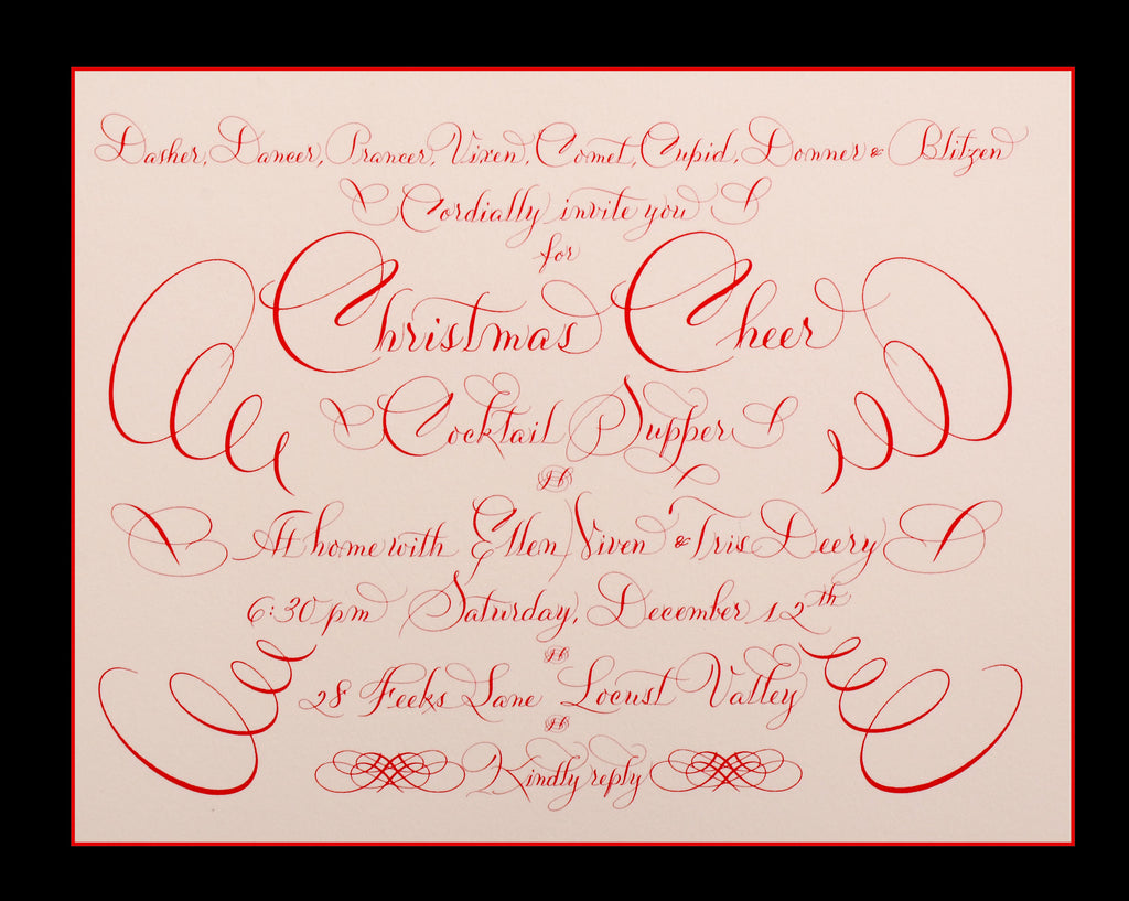 Invitations; title: Christmas Cheer
