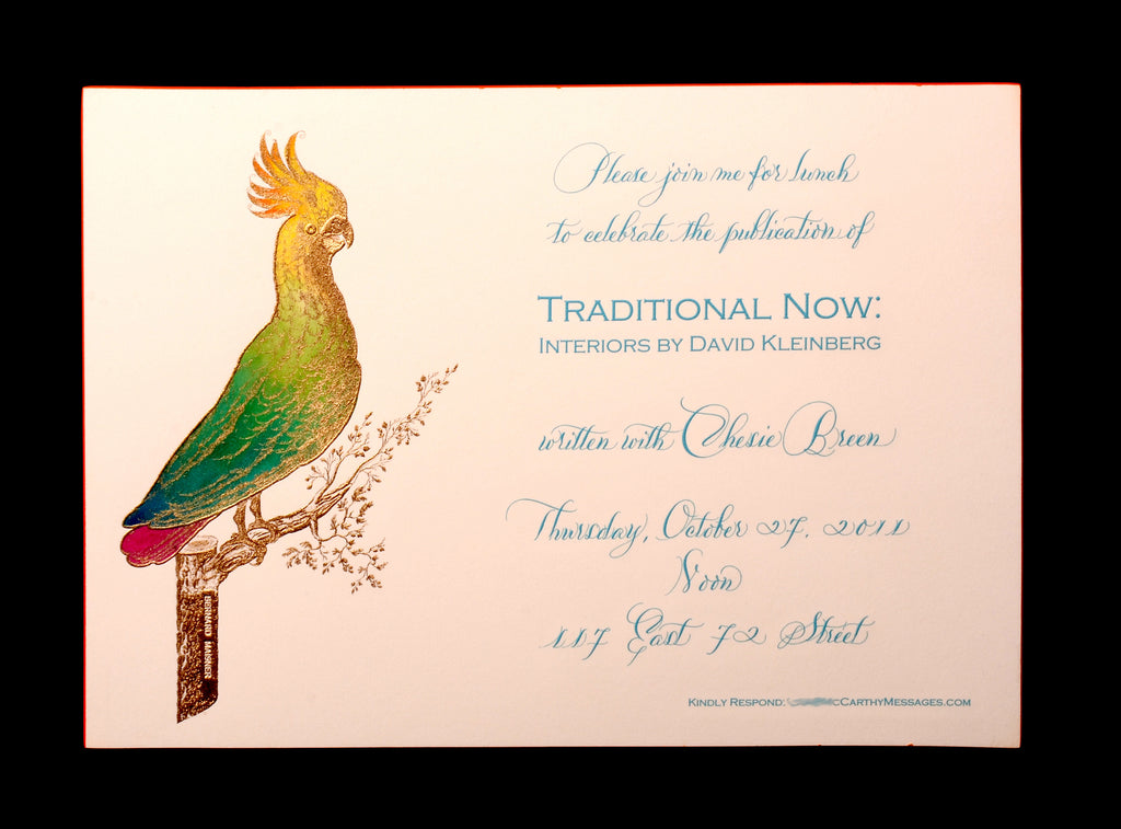 Invitations; title: Cockatoo Grand Invite