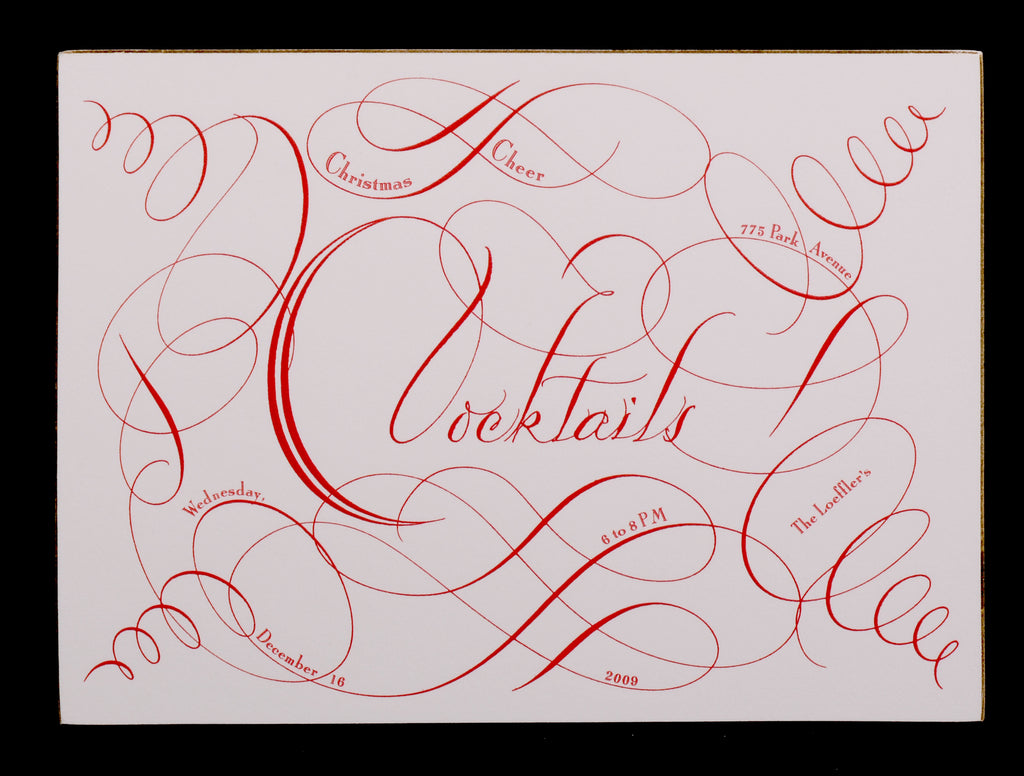 Invitations; title: Cocktails Party