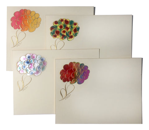 Flowers Hand-painted Notecards | Set of 8