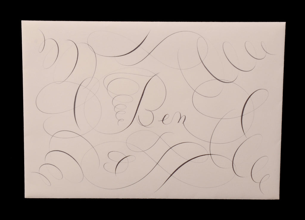 Envelopes & Placecards; title: Full Page Inner Script Style