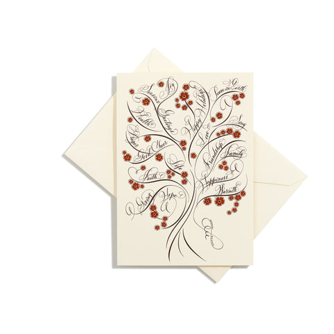 Tree of Life Holiday Folder Card