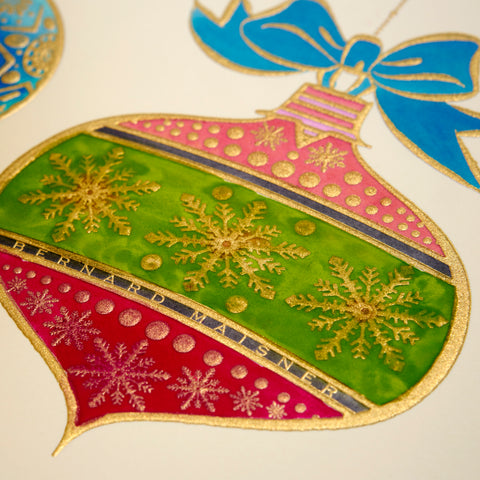 Ornaments Hand-Painted Grand Statement Card