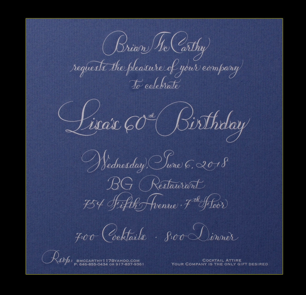 Invitations; title: Lisa Birthday