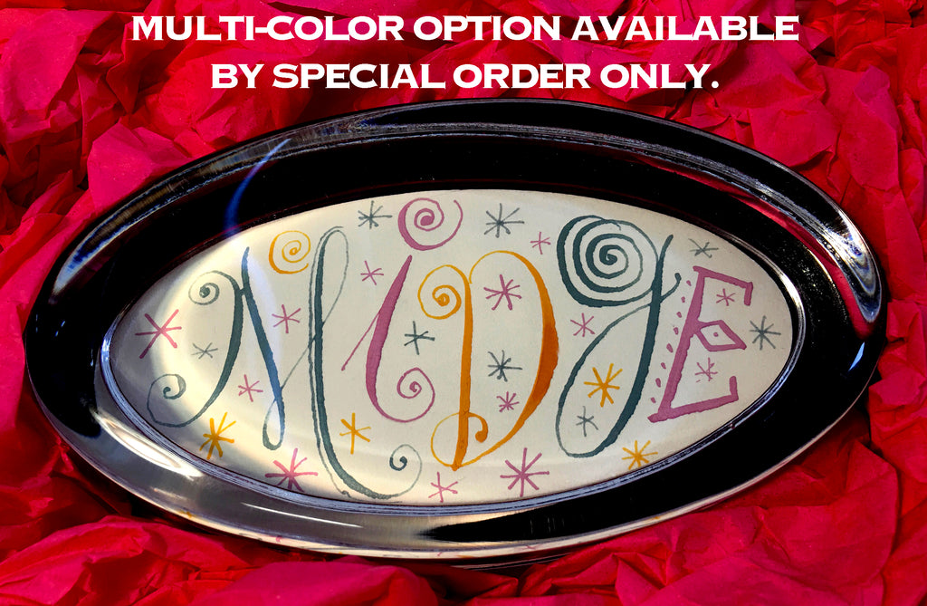 Customized Cream Oval Paperweight