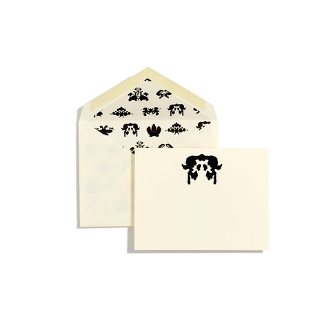 Folded Card Wallet in Embossed Leather - Bernard Maisner Butterfly
