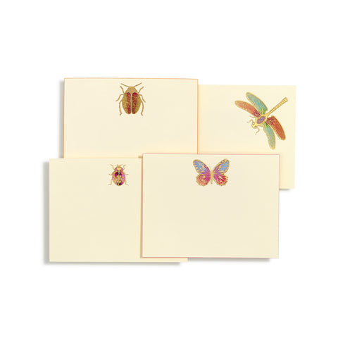 Bugs Assorted Hand-painted Notecards | Set of 8
