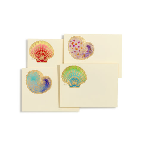 Shells Hand-painted Assorted Notecards | Set of 8