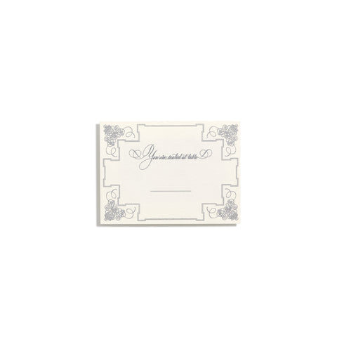 Deluxe Silver Seating Cards | Set of 10